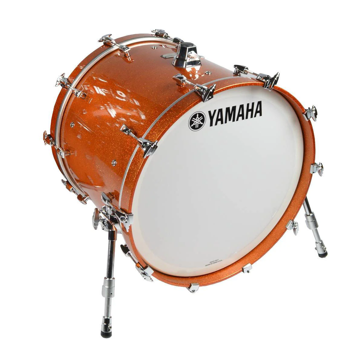 Yamaha Absolute Hybrid Maple 20 x 16 Inch Bass Drum in Orange Sparkle