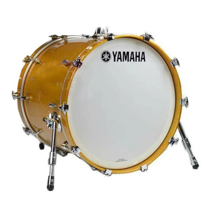 Yamaha Absolute Hybrid Maple 22 x 16 Inch Bass Drum in Gold Champagne Sparkle