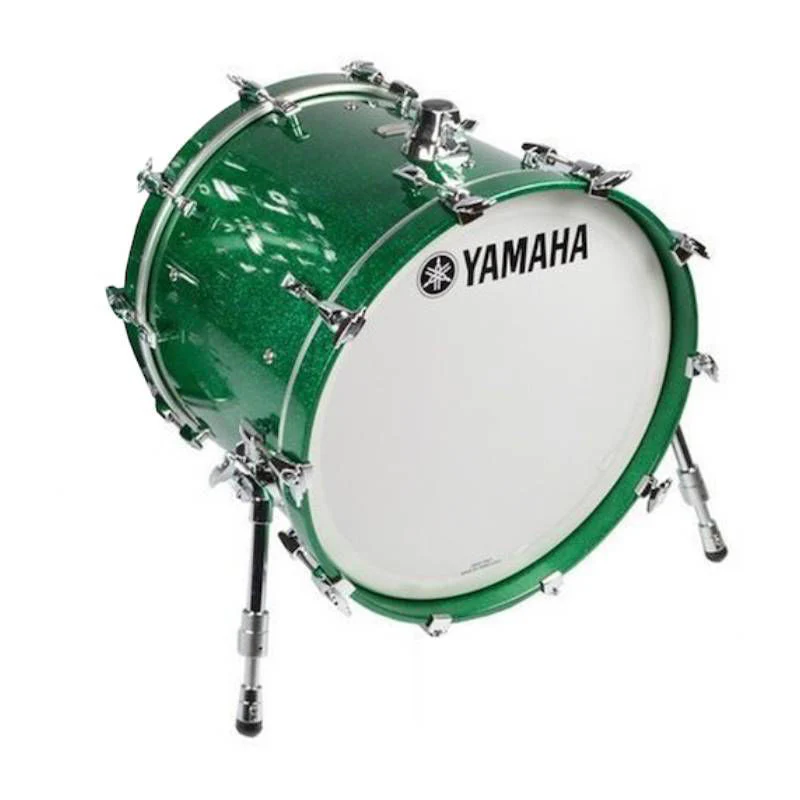 Yamaha Absolute Hybrid Maple 24 x 16 Inch Bass Drum in Jade Green Sparkle