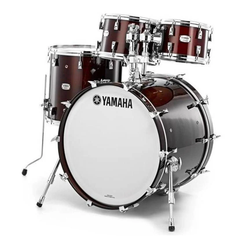 Yamaha Absolute Hybrid Maple 4-Piece Euro Shell Pack Drum Kit with TH945B in Classic Walnut