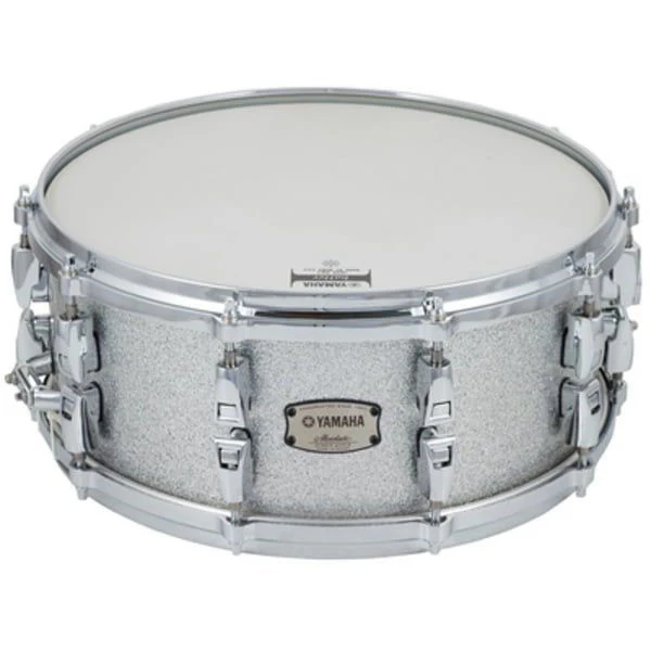 Yamaha Absolute Hybrid Maple 5 Piece Euro Drum Kit with Snare Drum, TH945B and HW880 Hardware Set - Silver Sparkle - Image 3