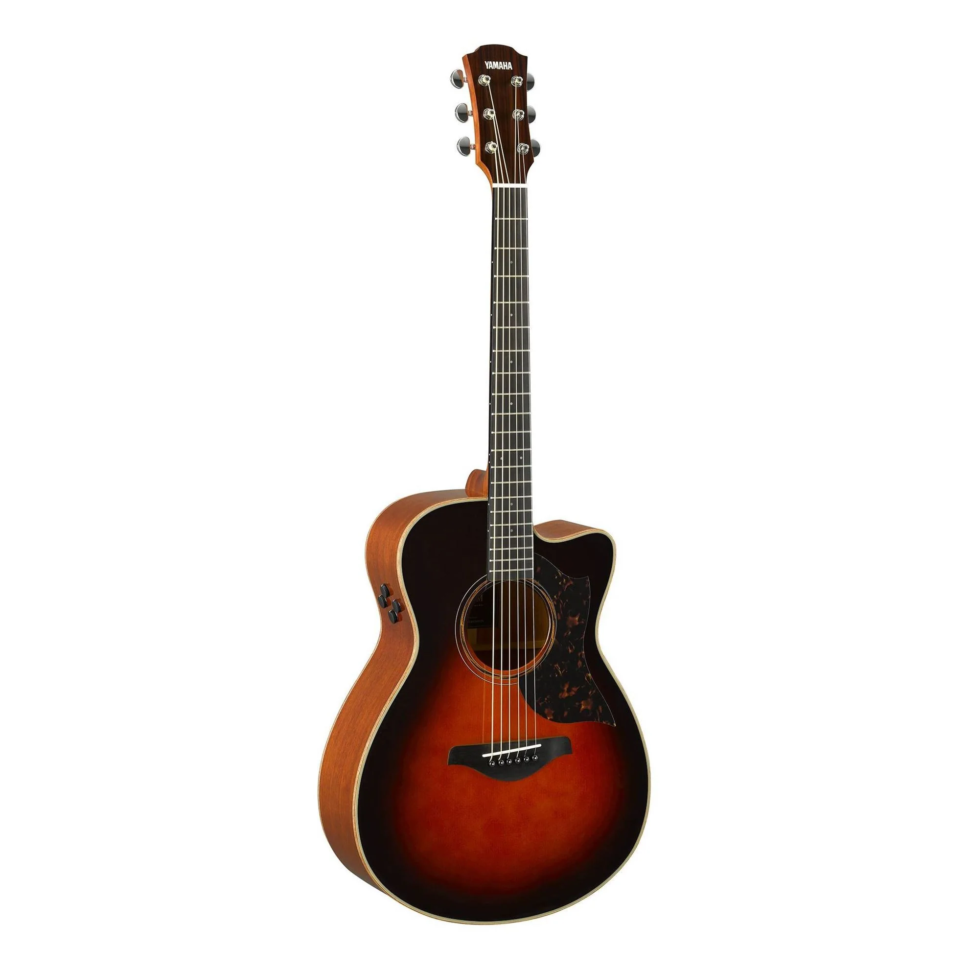 Yamaha AC3M Concert Size Acoustic Guitar with Mahogany Back & Sides & Pickup in Brown Sunburst