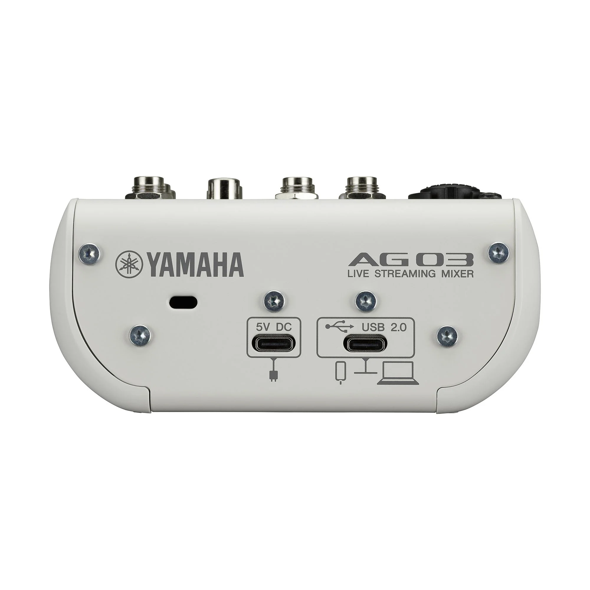 Yamaha AG03MK2 3 Channel Live Streaming Mixer & USB Audio Interface - White