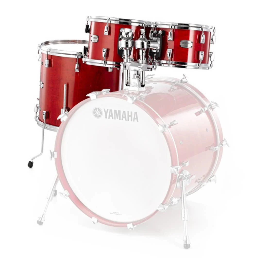 Yamaha AMP6F3RAU Absolute Hybrid Maple Euro Tom Pack with TH945B in Red Autumn