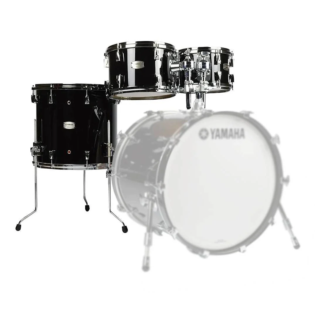 Yamaha AMP6F3SOB Absolute Hybrid Maple Euro Tom Pack with TH945B in Solid Black