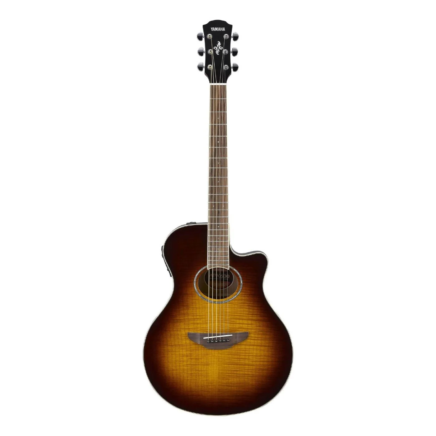 Yamaha APX600 Thinline Acoustic Guitar with Pickup & Flamed Maple Top in To