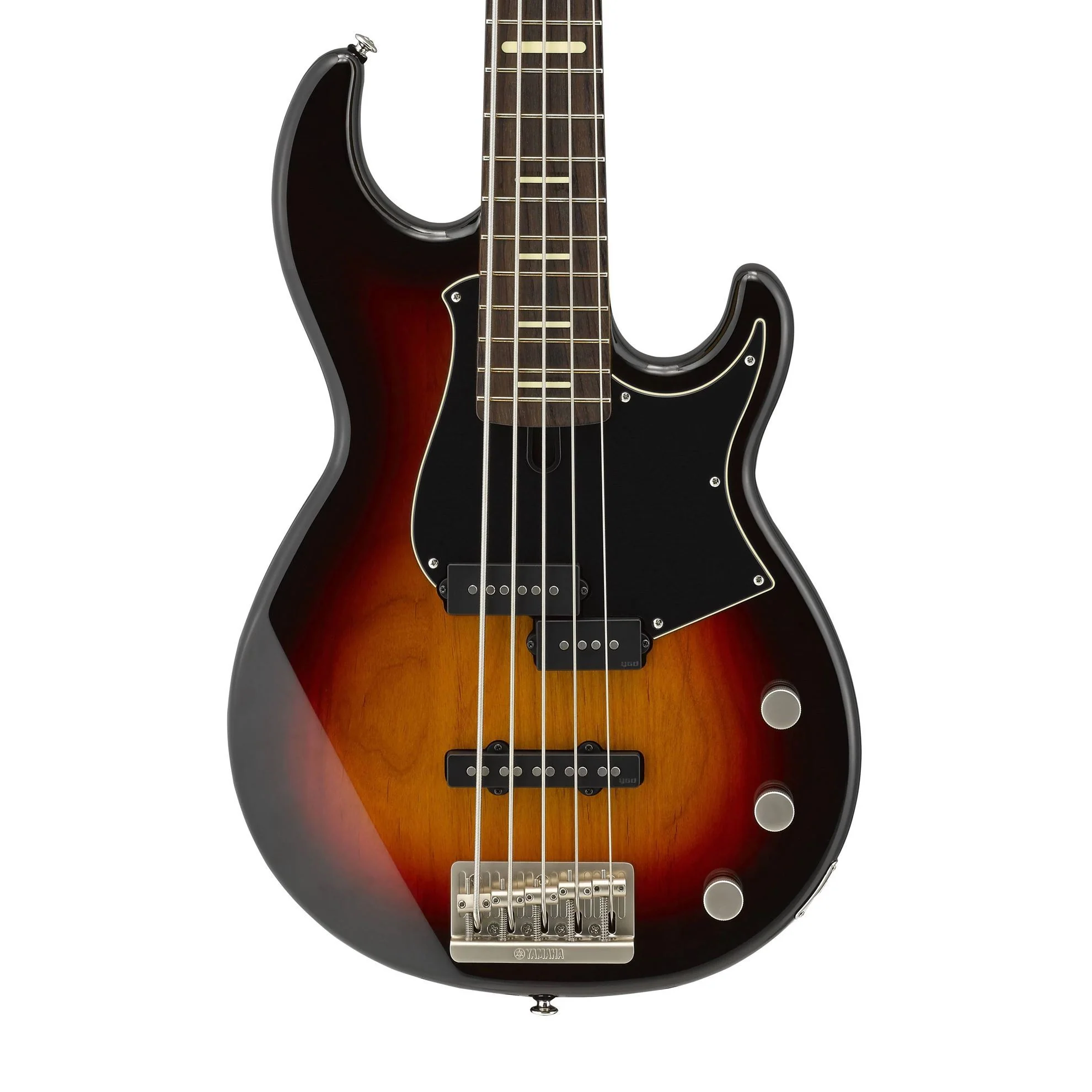 Yamaha BBP35 5-String Electric Bass Guitar with Rosewood Fingerboard in Vintage Sunburst - Image 2