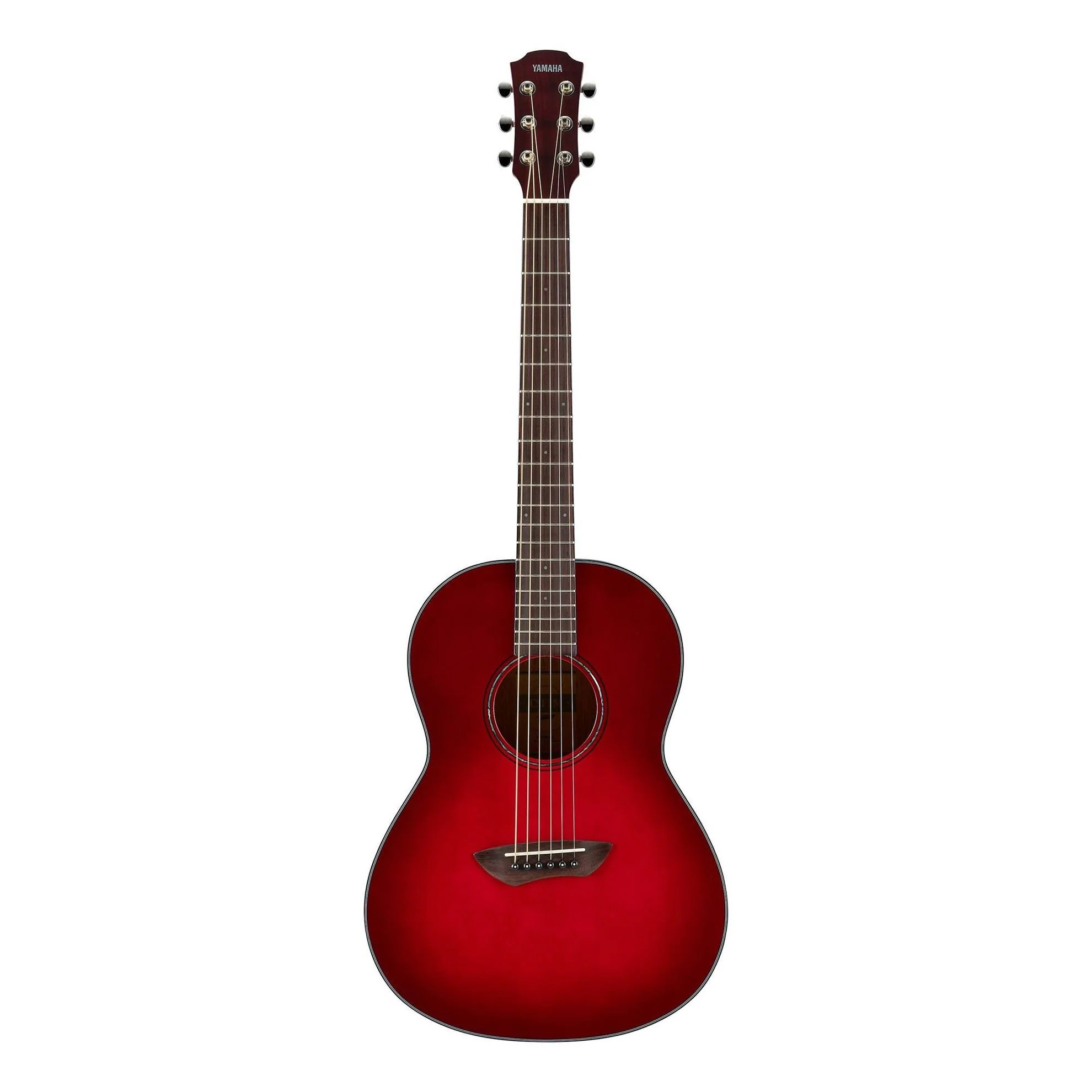 Yamaha CSF1M Travel Acoustic Guitar with Bag in Crimson Red Burst