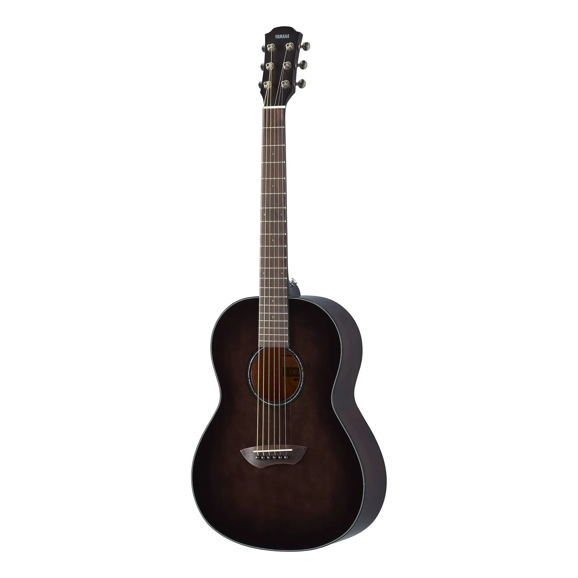 Yamaha CSF1M Travel Acoustic Guitar with Bag in Translucent Black - Image 2