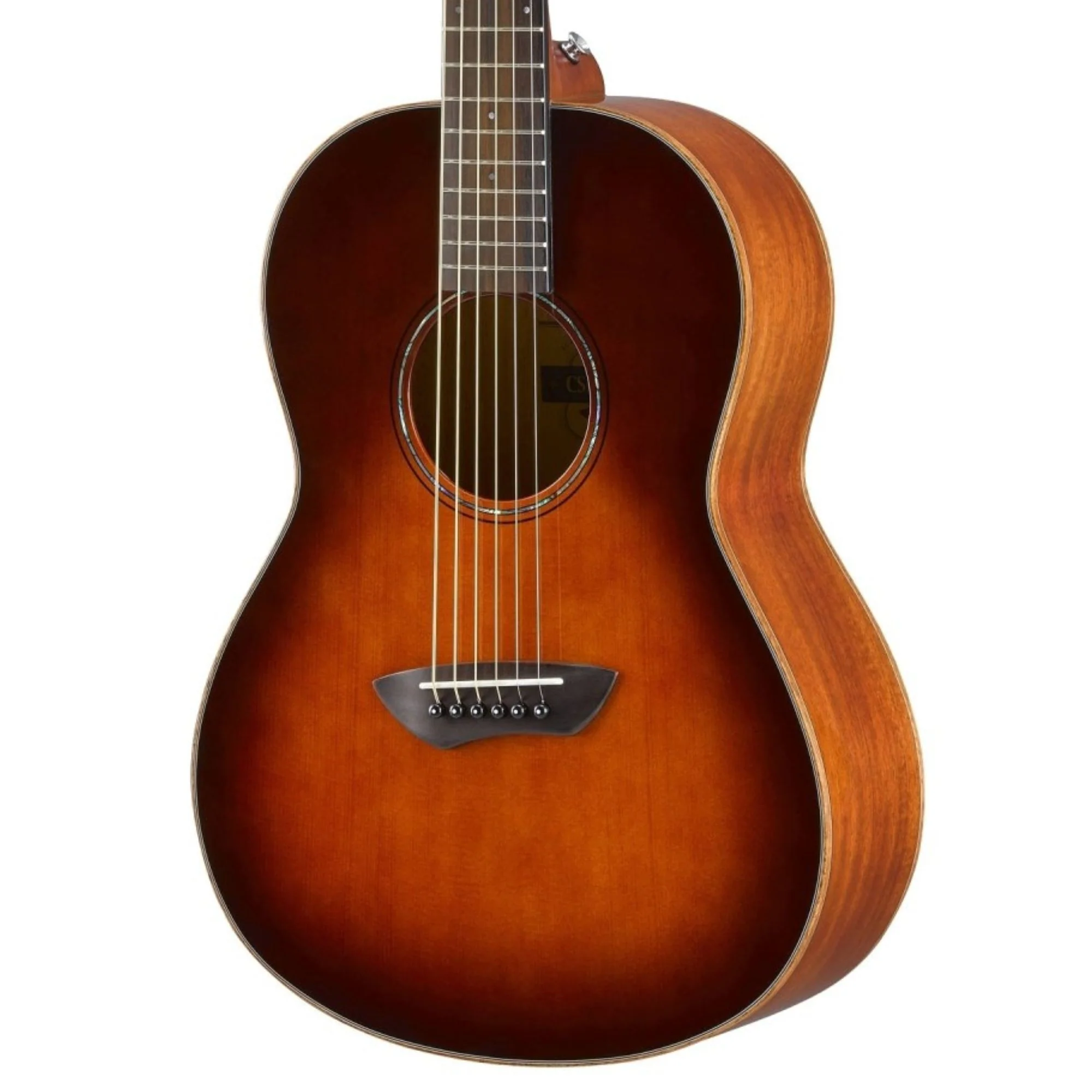 Yamaha CSF3M Travel Acoustic Guitar with Bag in Tobacco Brown Sunburst - Image 3