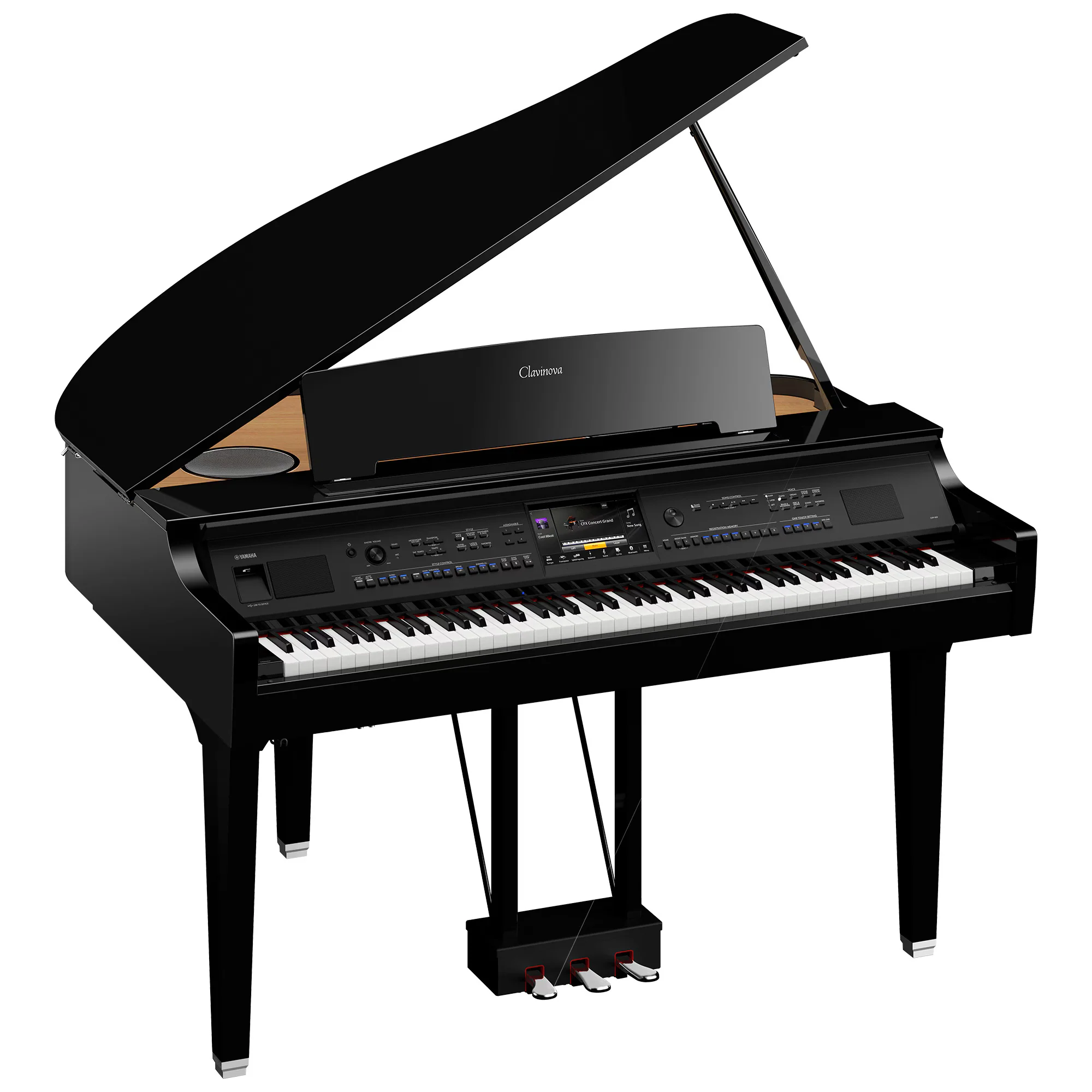 Yamaha CVP-909GP Clavinova Digital Grand Piano - Polished Ebony (w/Bench) - Image 2