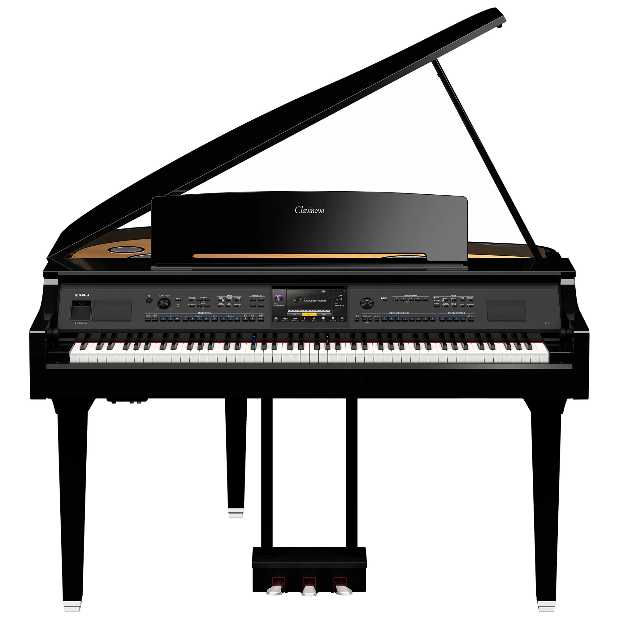 Yamaha CVP-909GP Clavinova Digital Grand Piano - Polished Ebony (w/Bench) - Image 4