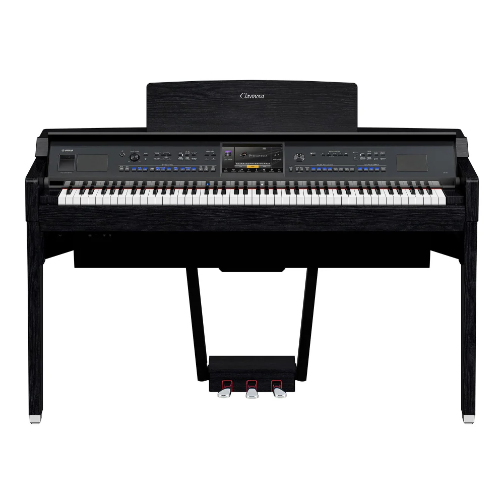 Yamaha CVP909 Clavinova Digital Piano with Bench in Black - Image 2