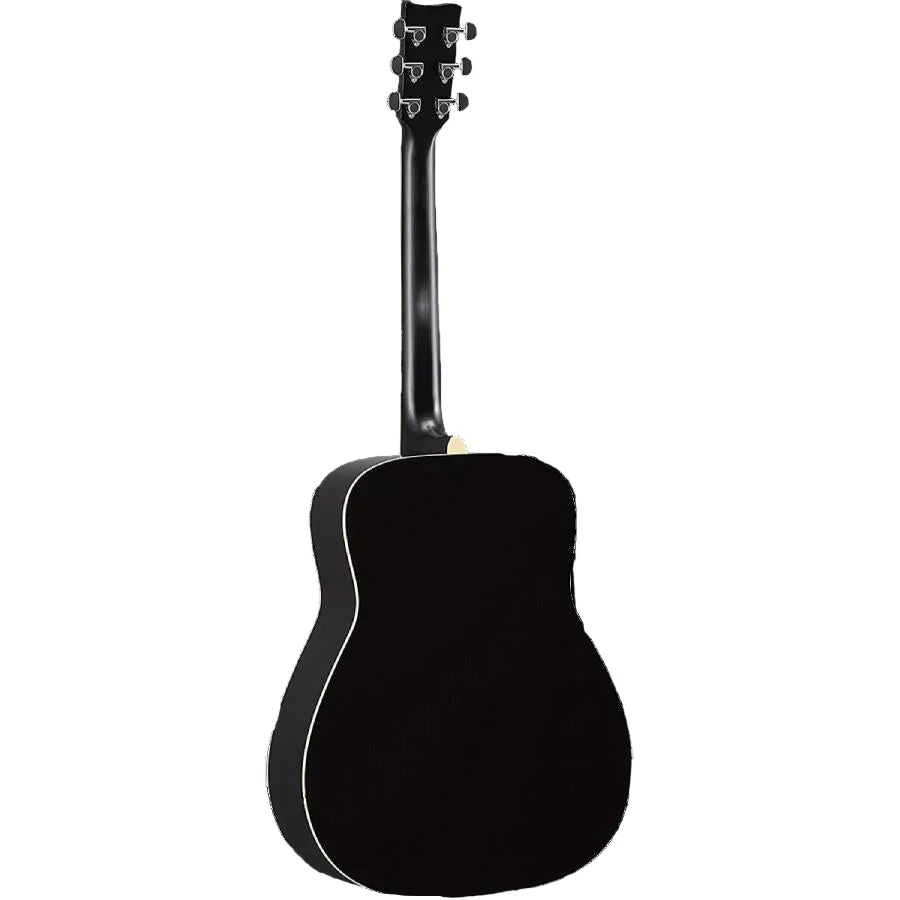 Yamaha FG-TA TransAcoustic Dreadnought Acoustic Guitar - Black - Image 2