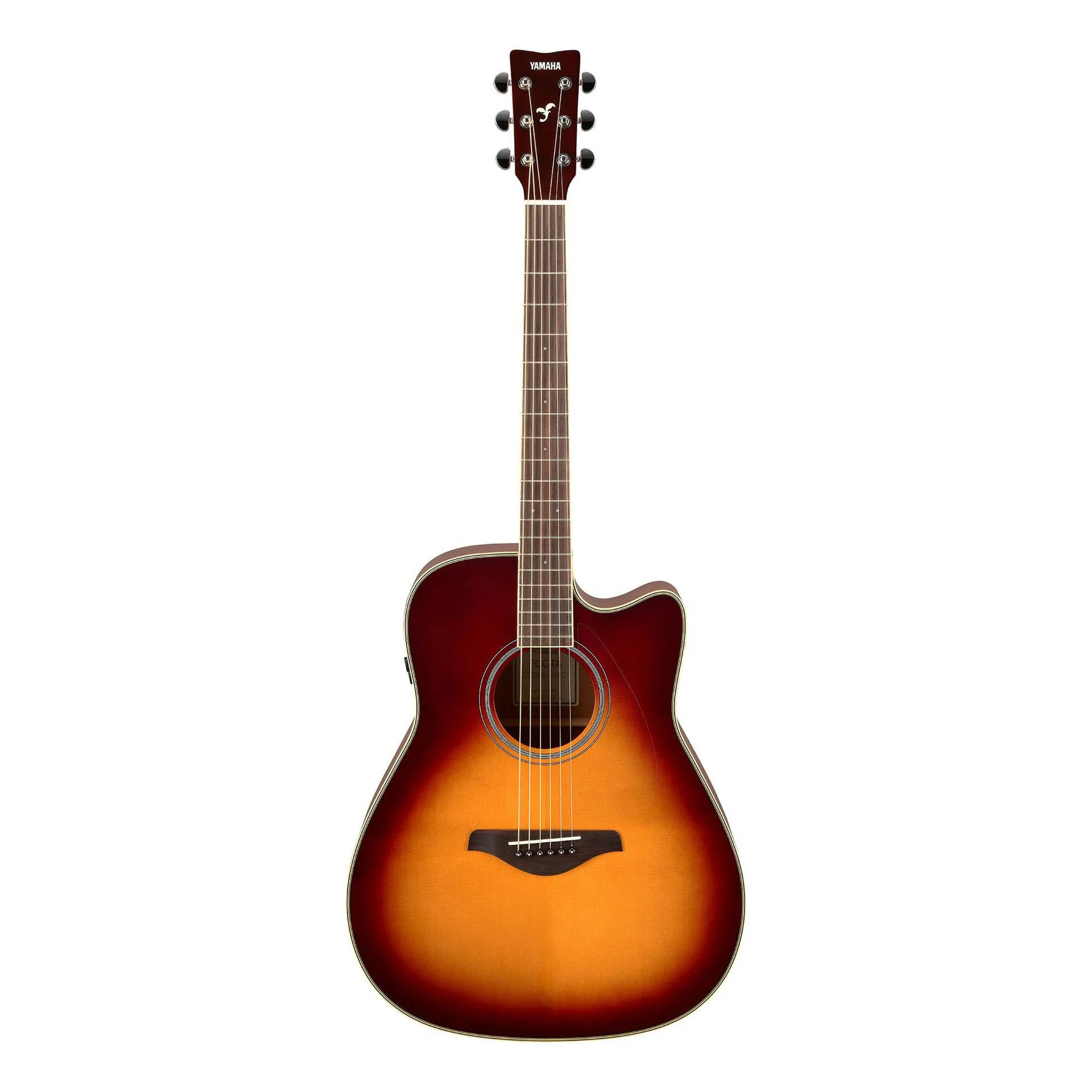 Yamaha FGC-TA Traditional Western Style Cutaway Acoustic Guitar Brown Sunburst