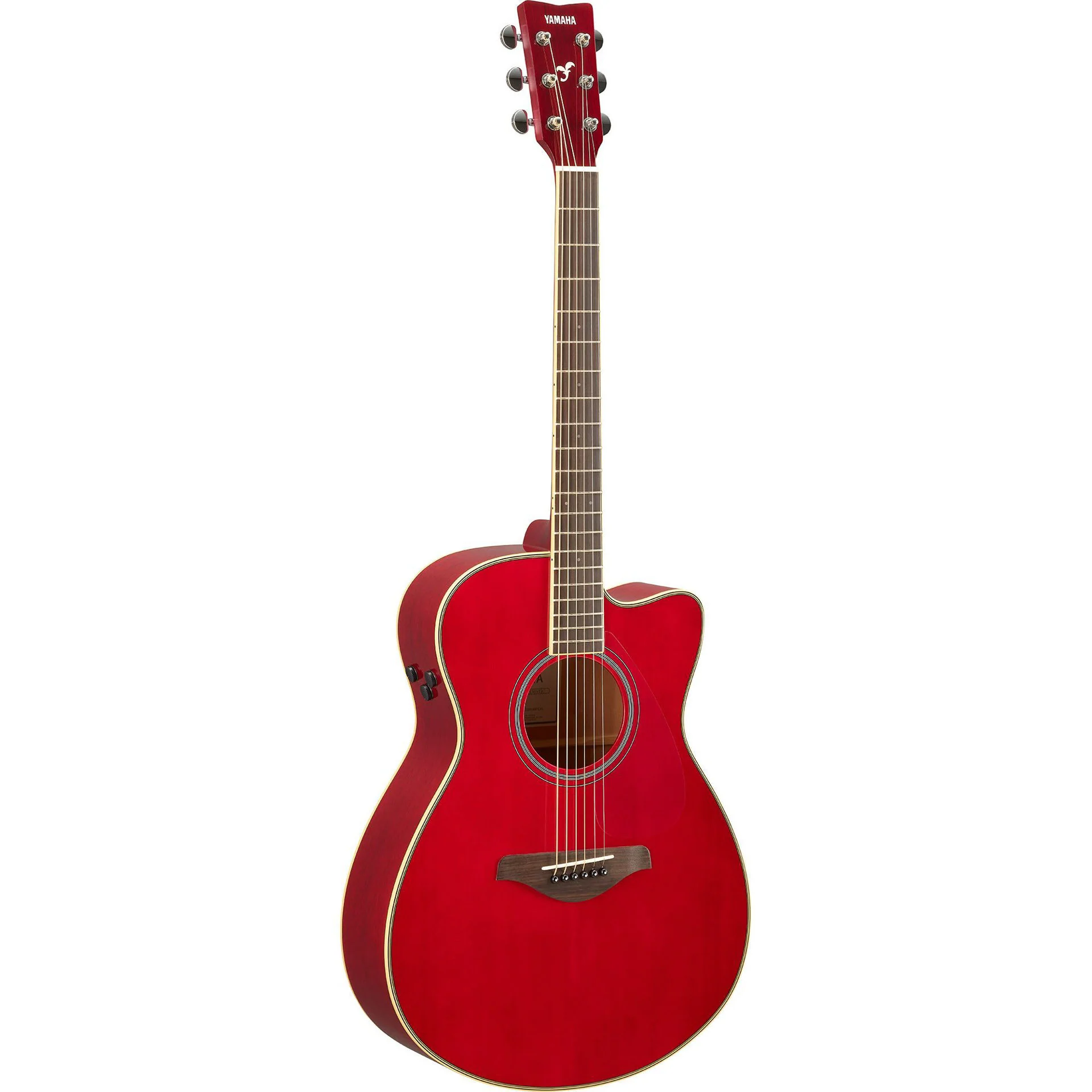 Yamaha FSC-TA Concert Style Cutaway Acoustic Guitar Ruby Red - Image 2