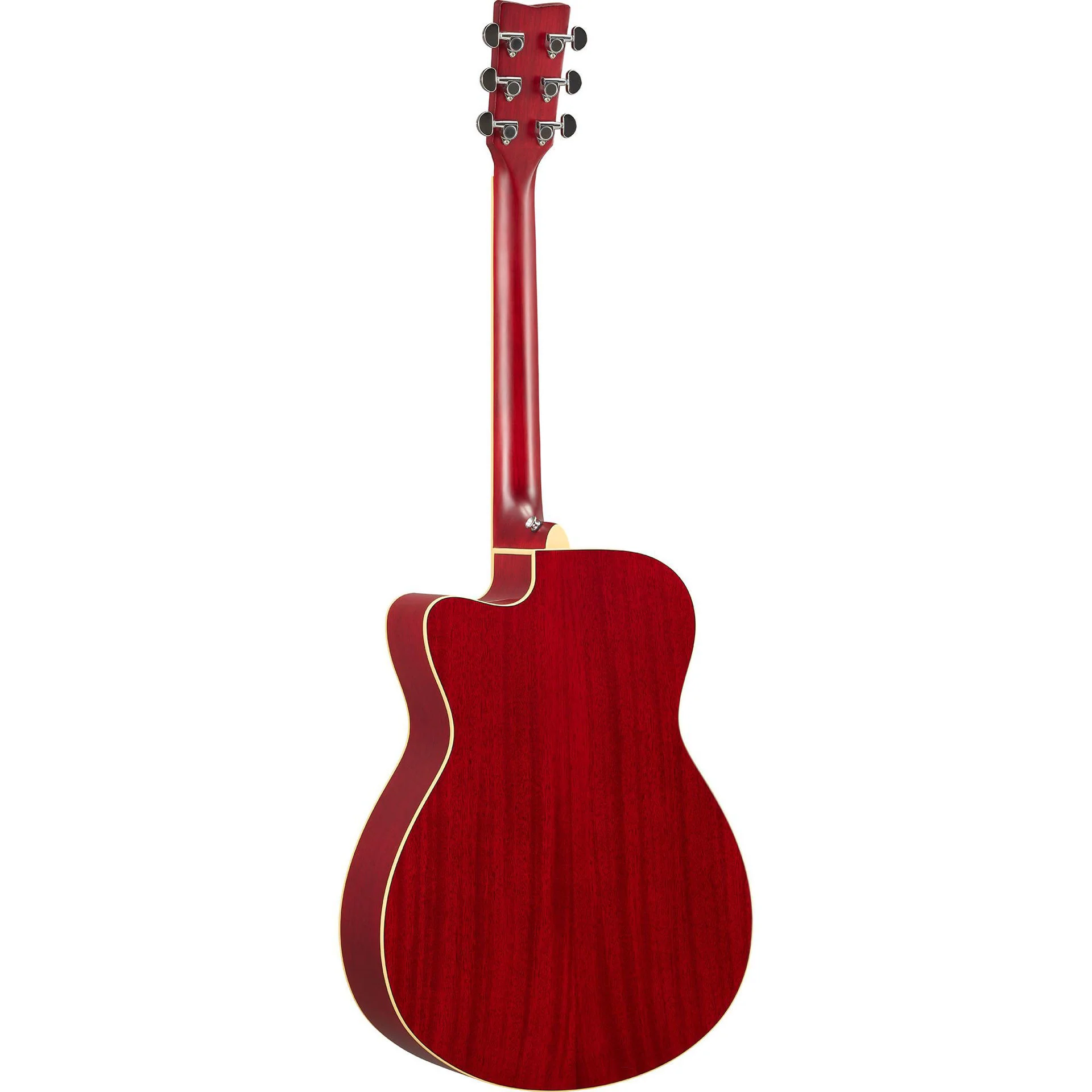 Yamaha FSC-TA Concert Style Cutaway Acoustic Guitar Ruby Red - Image 3