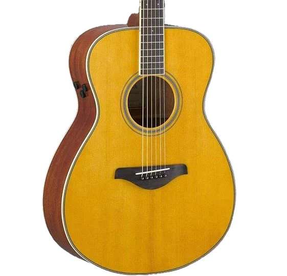 Yamaha FSTA TransAcoustic Concert Size Acoustic Guitar in Vintage Natural - Image 3
