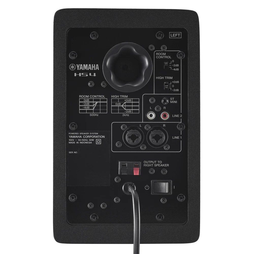 Yamaha HS4 4.5 Compact 2-Way Powered Studio Monitors in Black - Image 3