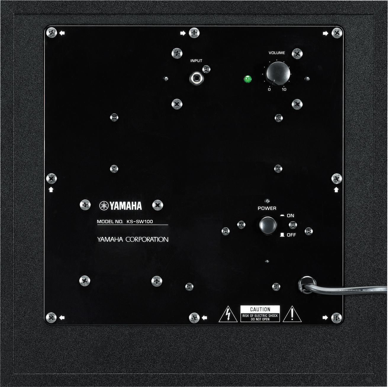 Yamaha KS-SW100 Compact 8in Subwoofer For Keyboard Instruments (KSSW100) - Image 3