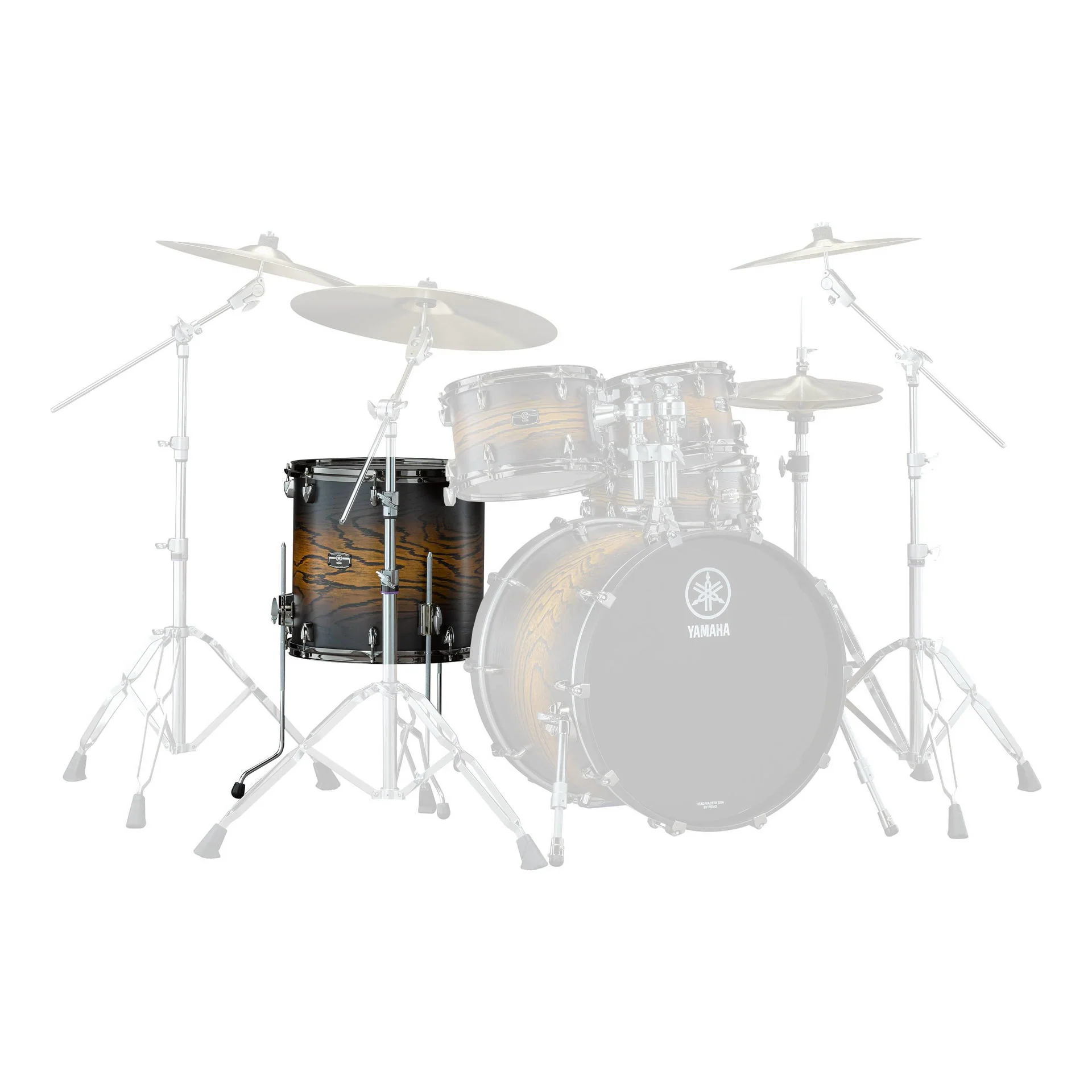 Yamaha Live Custom Hybrid Oak 16 x 15 Inch Floor Tom - Uzu Earth Sunburst