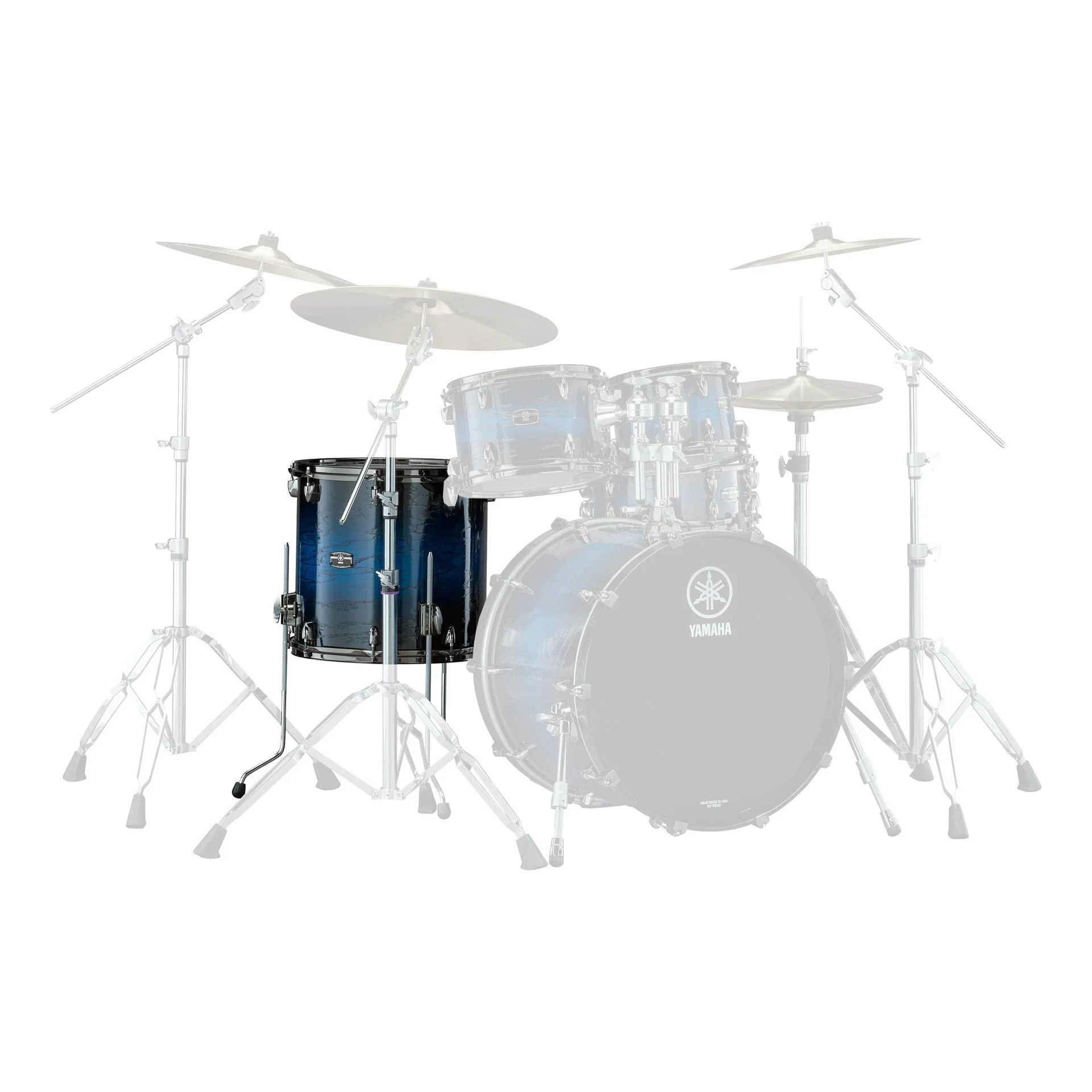 Yamaha Live Custom Hybrid Oak 16 x 15 Inch Floor Tom - Uzu Ice Sunburst