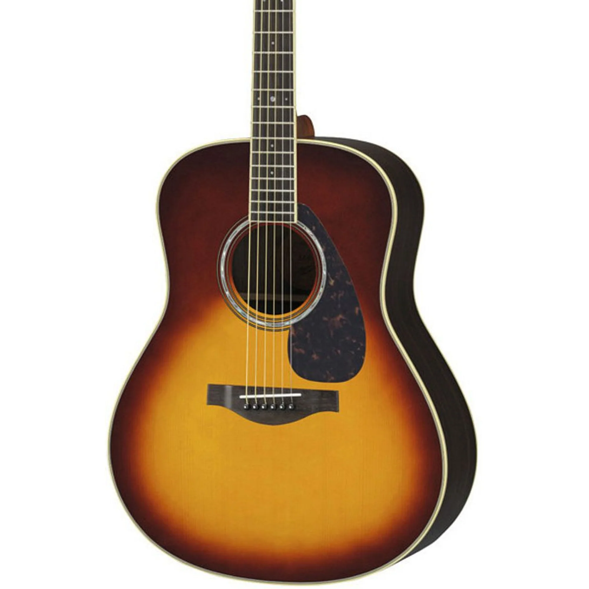 Yamaha LL6 Jumbo Size Acoustic Guitar with Rosewood Back & Sides in Brown S - Image 2