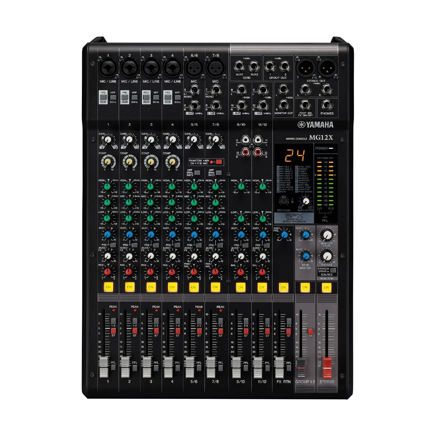Yamaha MG12X 12 Channel Analog Mixer with Built in Effects