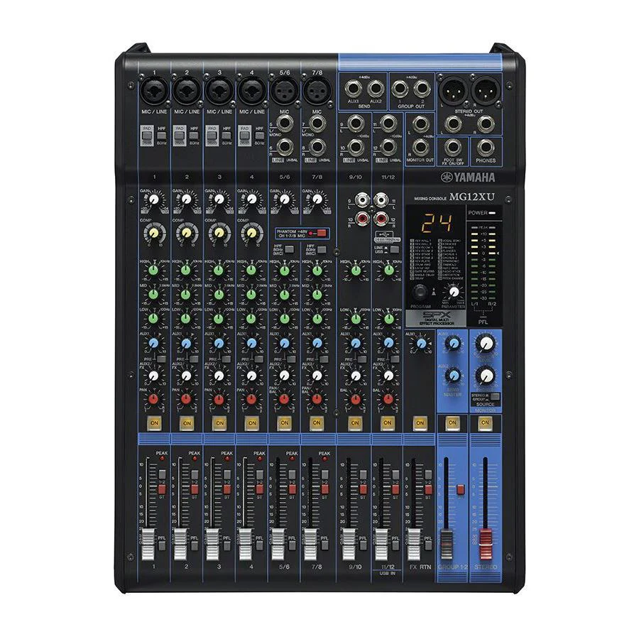 Yamaha MG12XU 12-Channel Mixing Console (SPX Effects & USB) - Image 2
