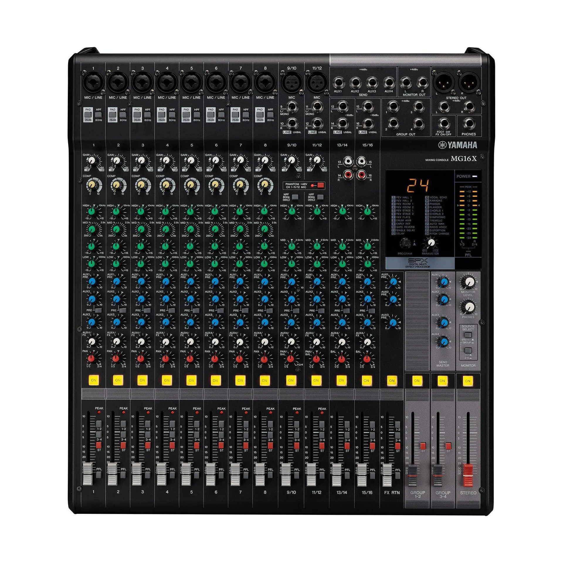 Yamaha MG16X 16 Channel Analog Mixer with Built in Effects - Image 6