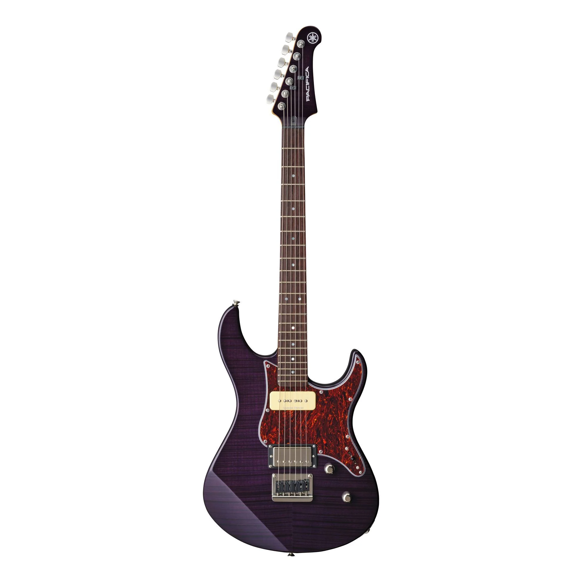Yamaha PAC611H Pacifica Electric Guitar with Tinted Maple Neck in Translucent Purple Flamed Maple