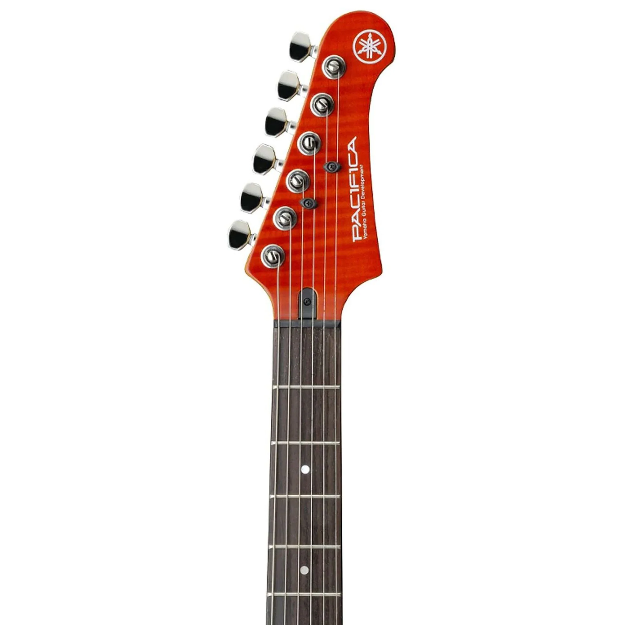 Yamaha PAC611V Pacifica Electric Guitar with Tinted Maple Neck in Caramel Brown Flamed Maple - Image 3