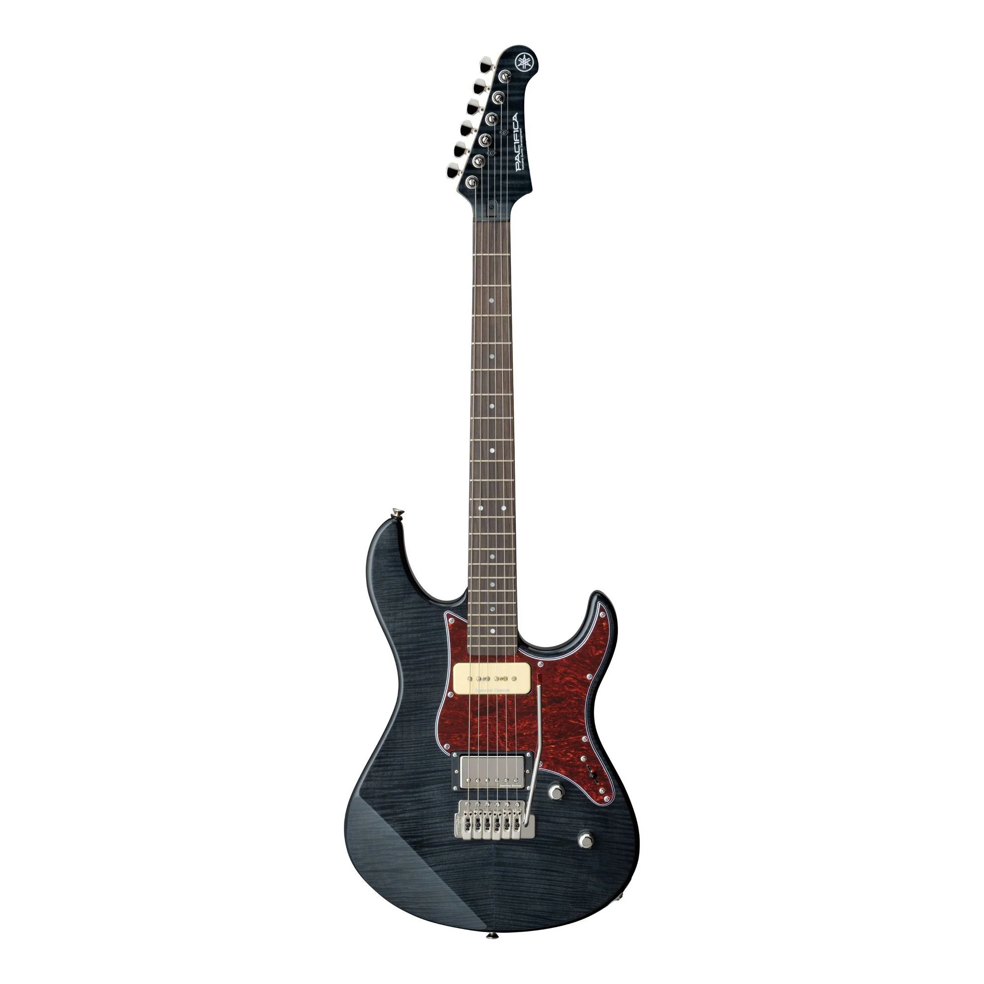 Yamaha PAC611V Pacifica Electric Guitar with Tinted Maple Neck in Translucent Black Flamed Maple