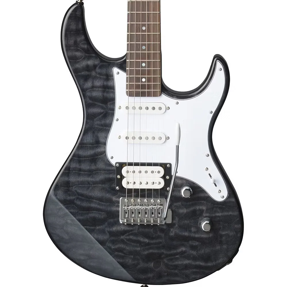 Yamaha Pacifica 212VQM Electric Guitar - Translucent Black - Image 2