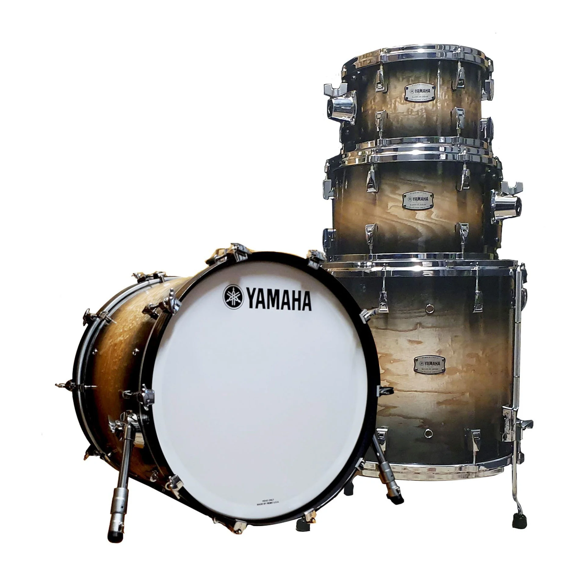 Yamaha PHX Euro 22inch Drum Kit in Textured Ash Black Sunburst Finish - Image 2