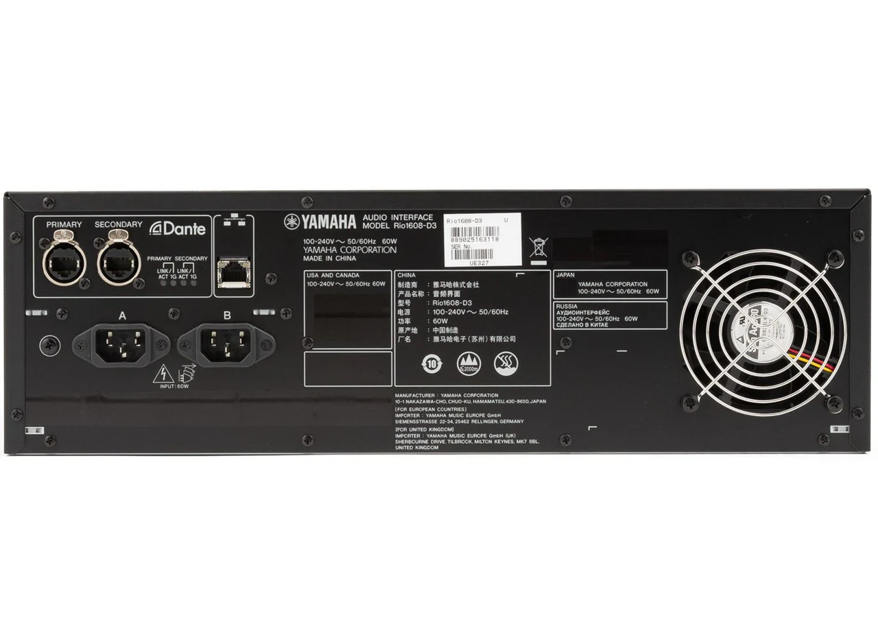 Yamaha Rio1608-D3 16-input/8-output Dante Stage Box - Image 2