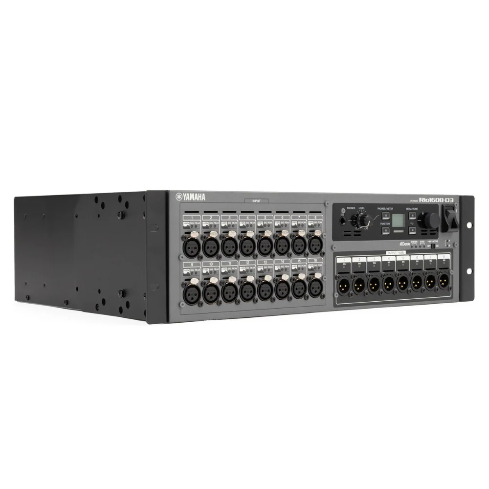 Yamaha Rio1608-D3 16-input/8-output Dante Stage Box - Image 3