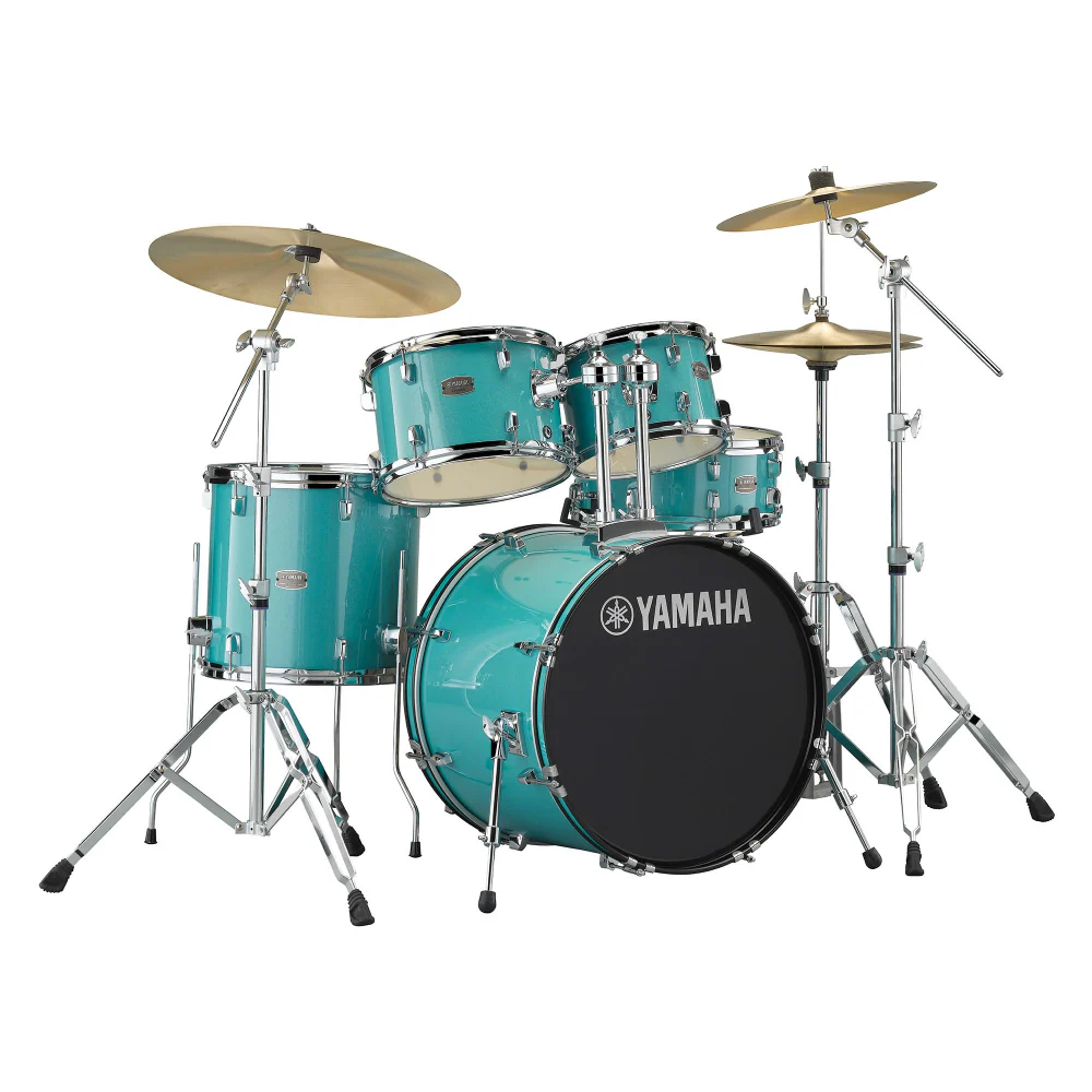 Yamaha RYD20 Rydeen Fusion 20/10/12/14+14S Drum Kit - Turqouise Glitter