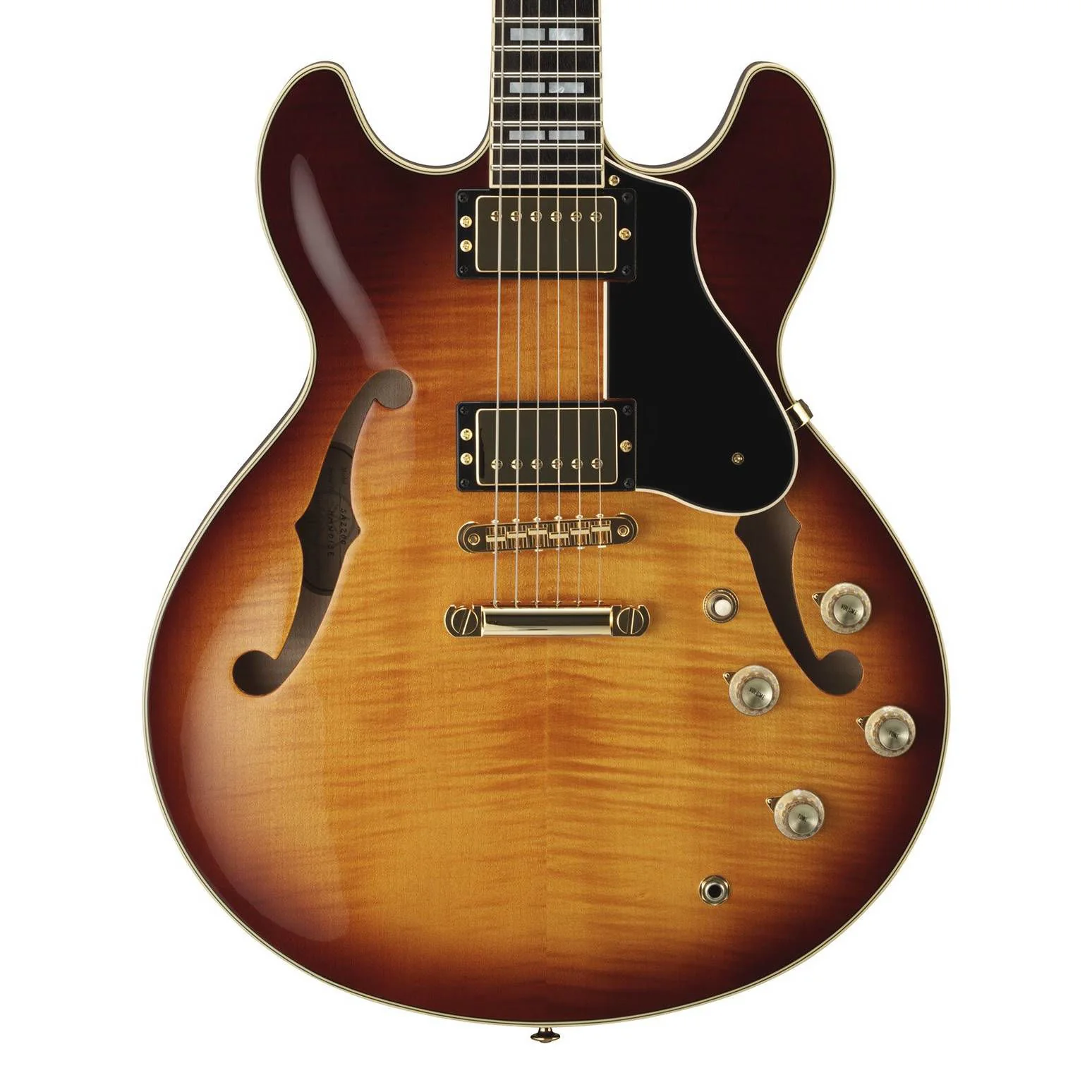 Yamaha SA2200 Semi-Hollow Body Electric Guitar in Violin Sunburst - Image 2