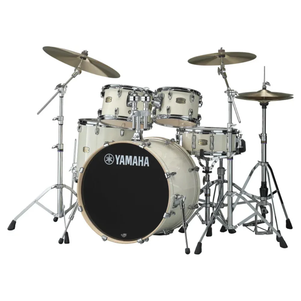 Yamaha SBP2F5PW Stage Custom Fusion 5 Piece in Pure White Shell Pack - Image 2