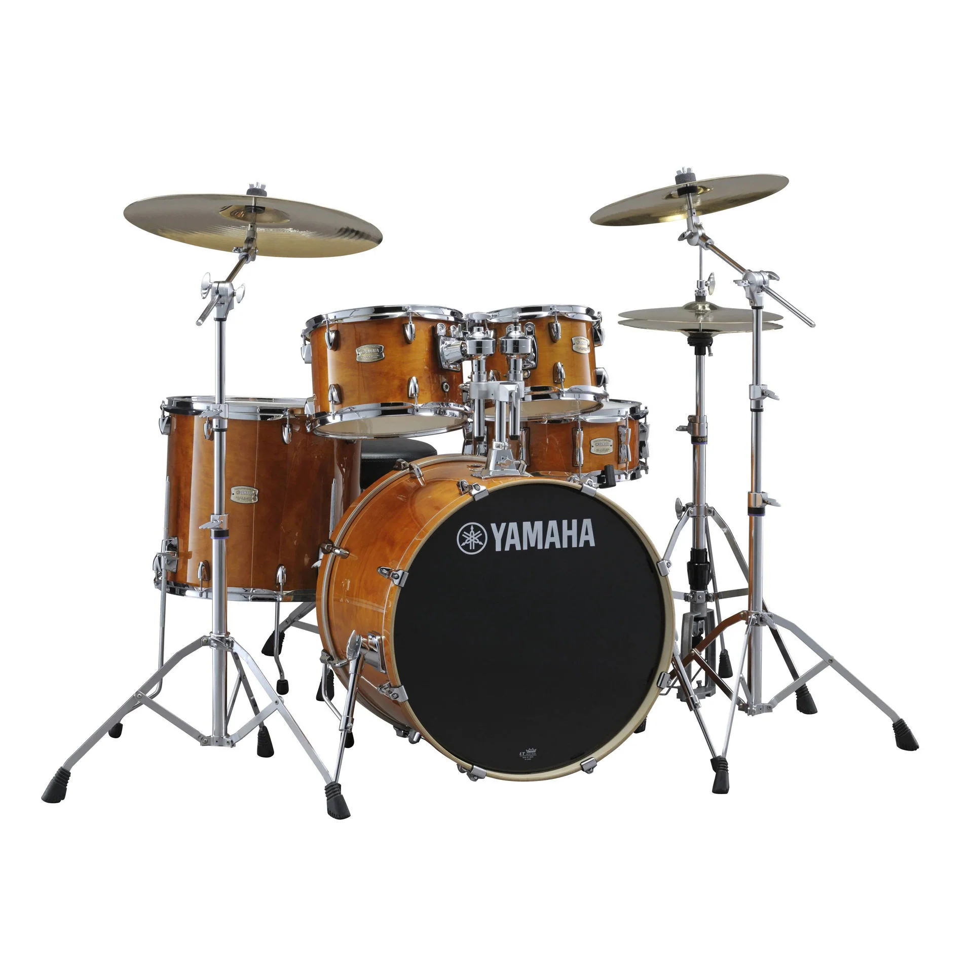 Yamaha SCB20PST Stage Custom Fusion Birch Acoustic Drum Kit with 20in Bass Drum in Cranberry Red plus PST5 Cymbals