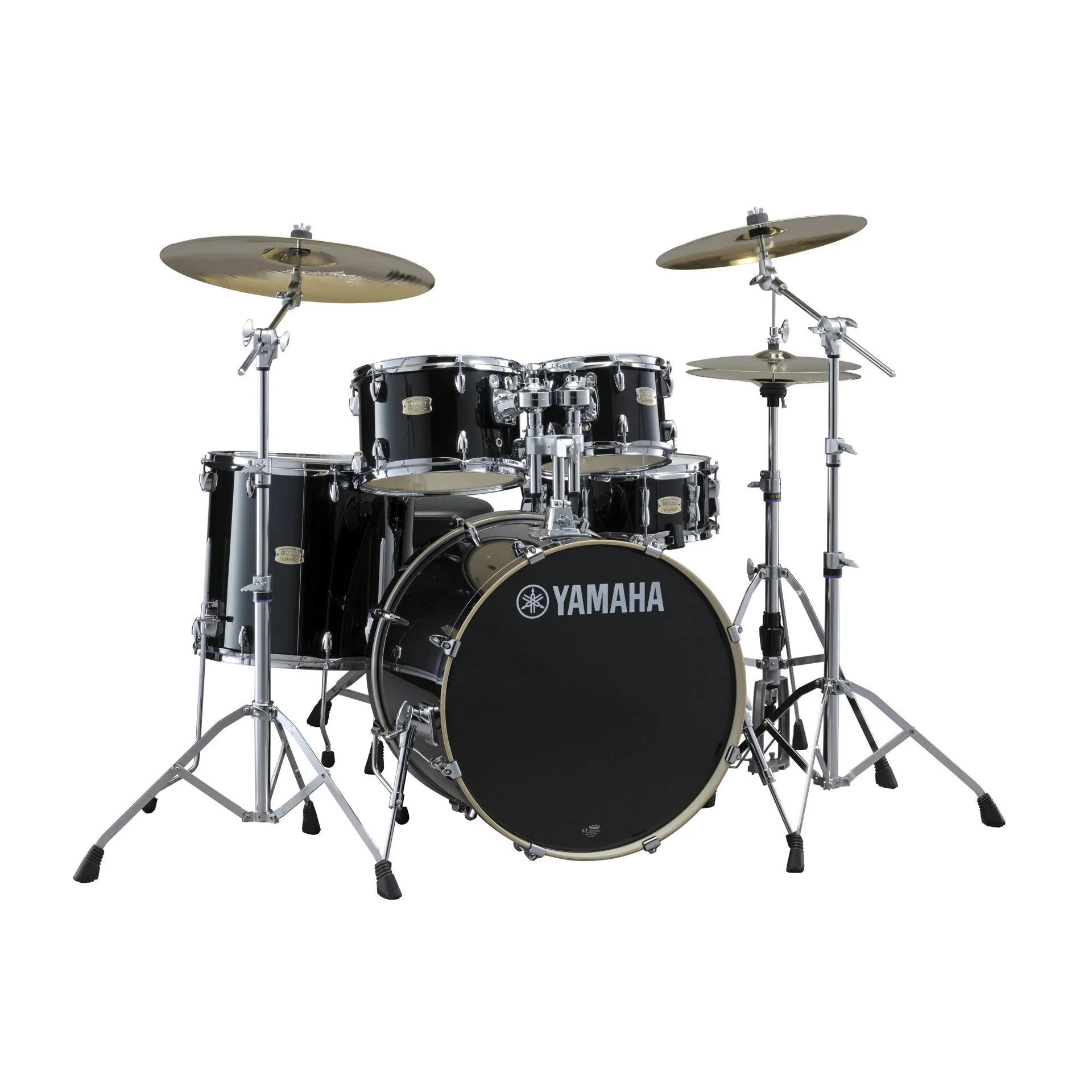 Yamaha SCB20PST Stage Custom Fusion Birch Acoustic Drum Kit with 20in Bass Drum in Raven Black plus PST5 Cymbals - Image 2