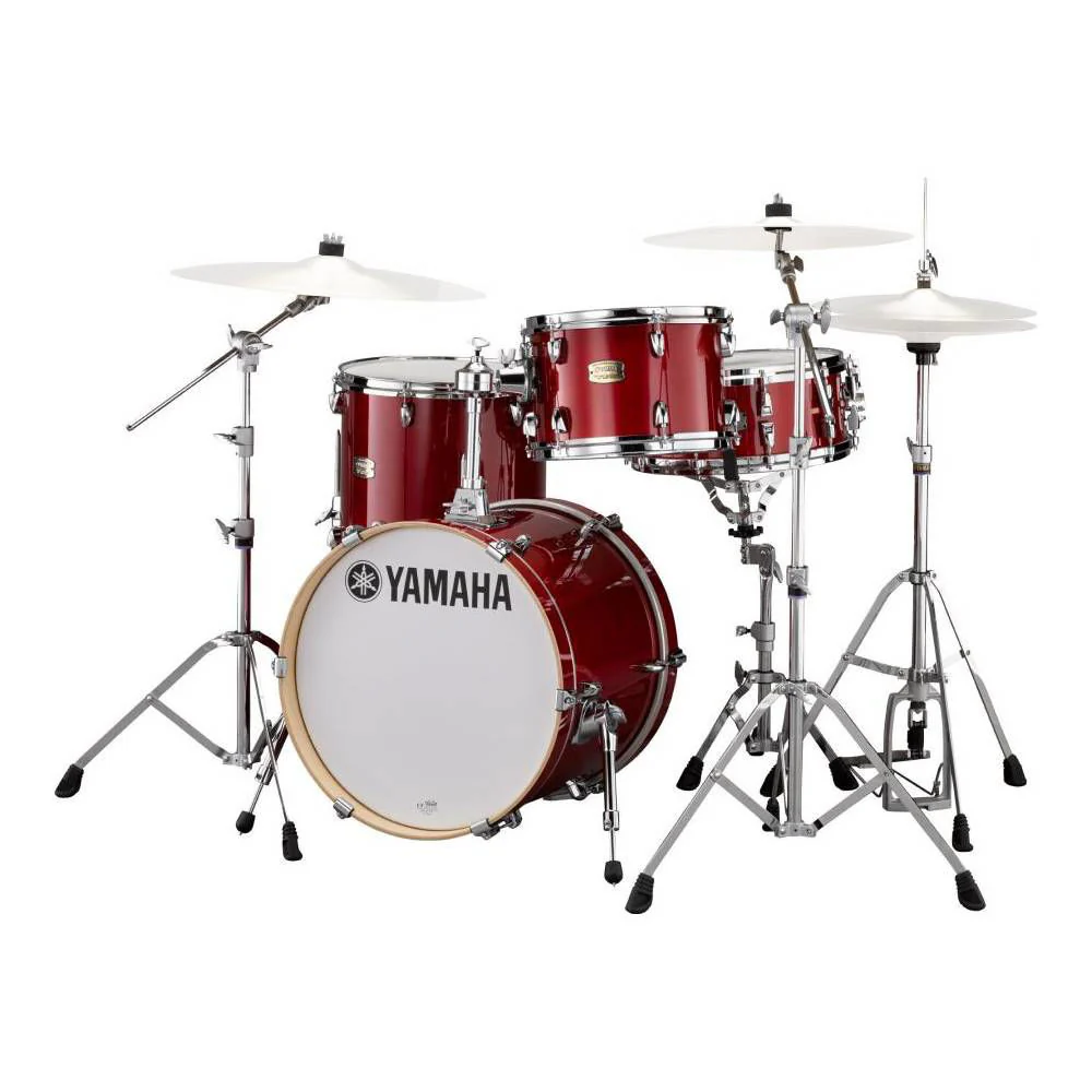 Yamaha SCBOP Stage Custom 4-Piece Bop Kit with 18in Bass Drum in Cranberry Red
