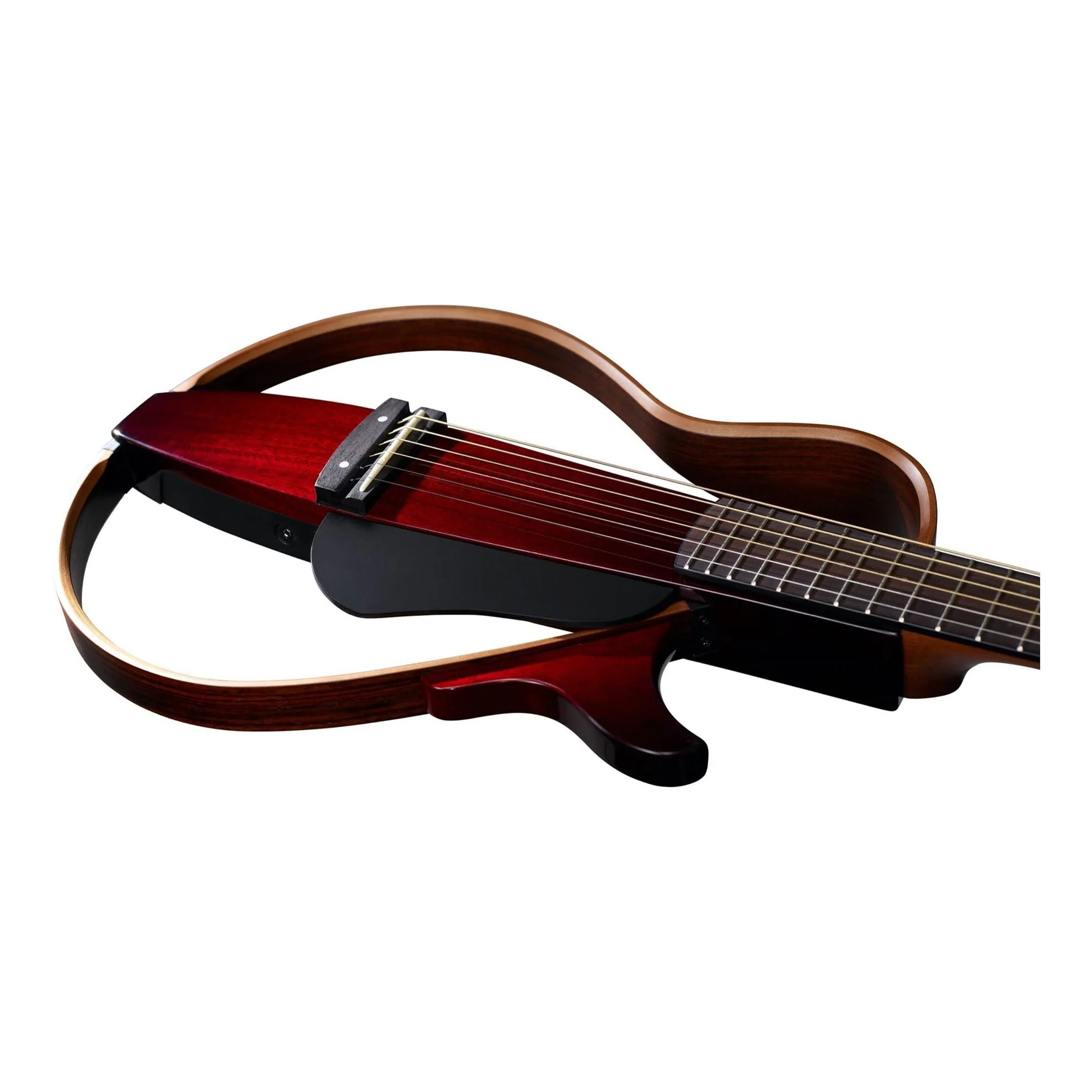 Yamaha SLG200S Steel Silent Guitar in Crimson Red Burst - Image 3