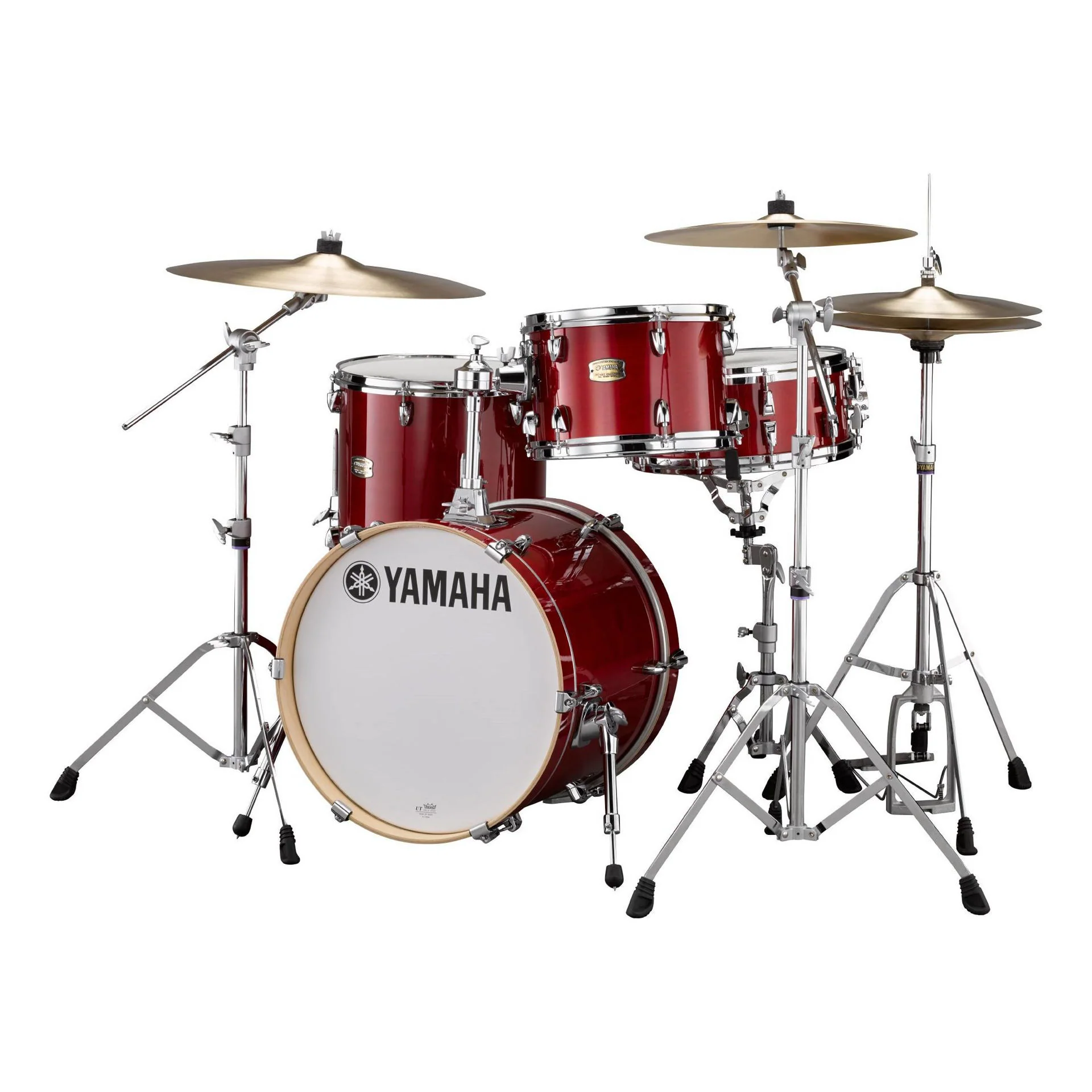 Yamaha Stage Custom Bop 3 Piece Shell Pack Drum Kit Cranberry Red - Image 2
