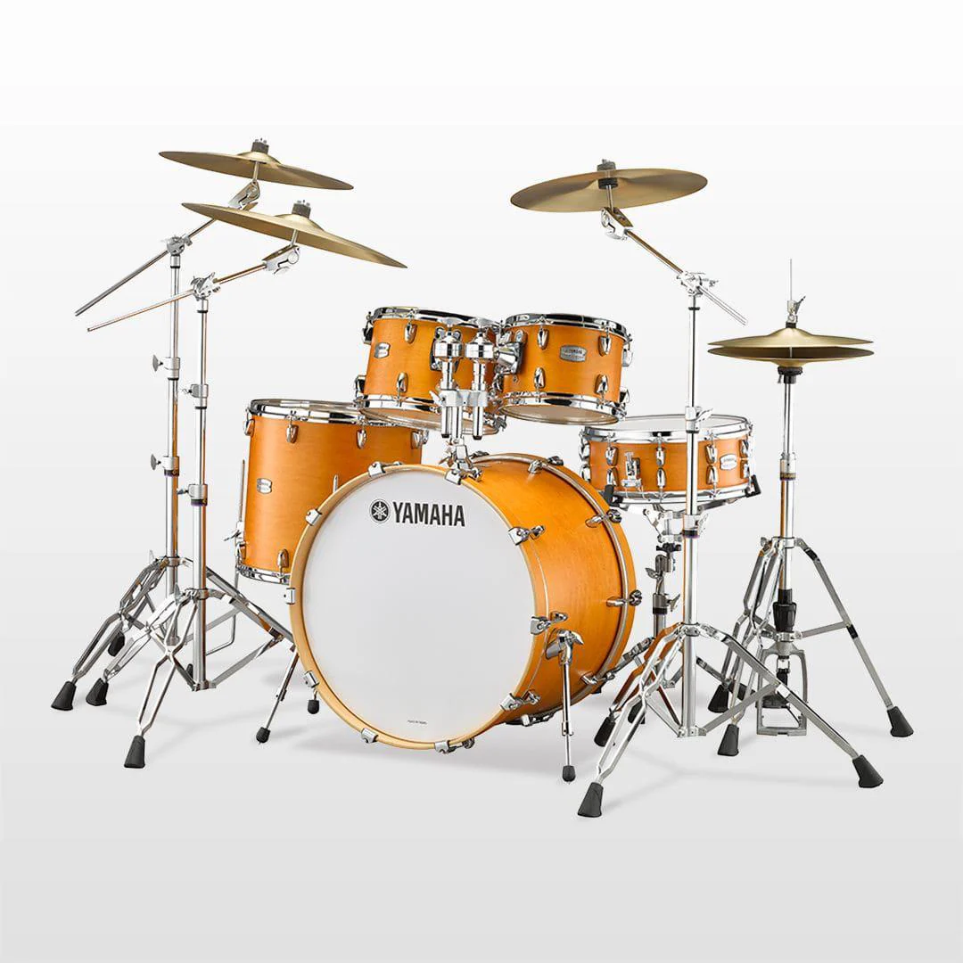 Yamaha Tour Custom 20 4pc Fusion Drum Kit with HW780 Hardware - Caramel Satin - Image 2