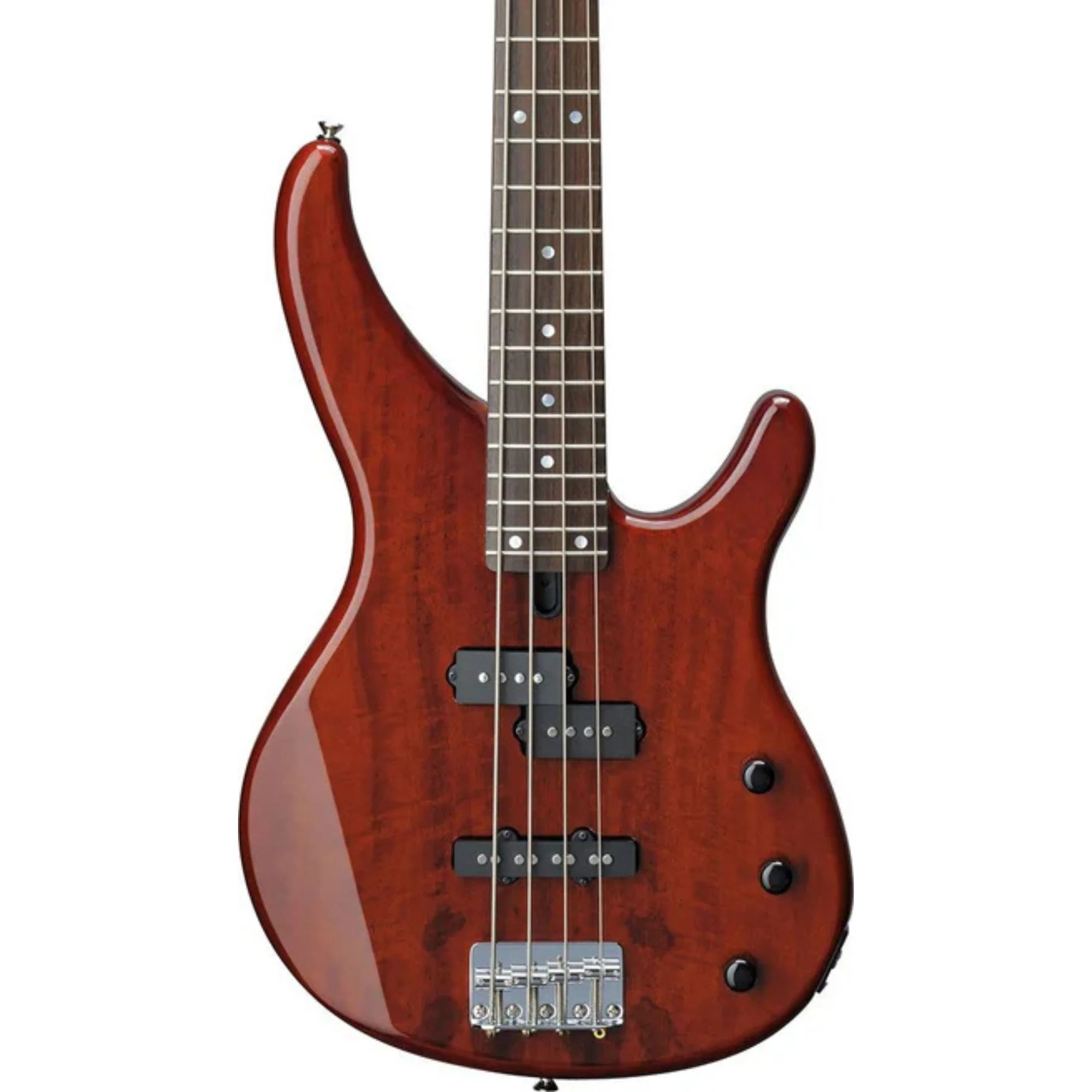 Yamaha TRBX174EW-RB Electric Bass Guitar - Exotic Wood Root Beer (4-String) - Image 2