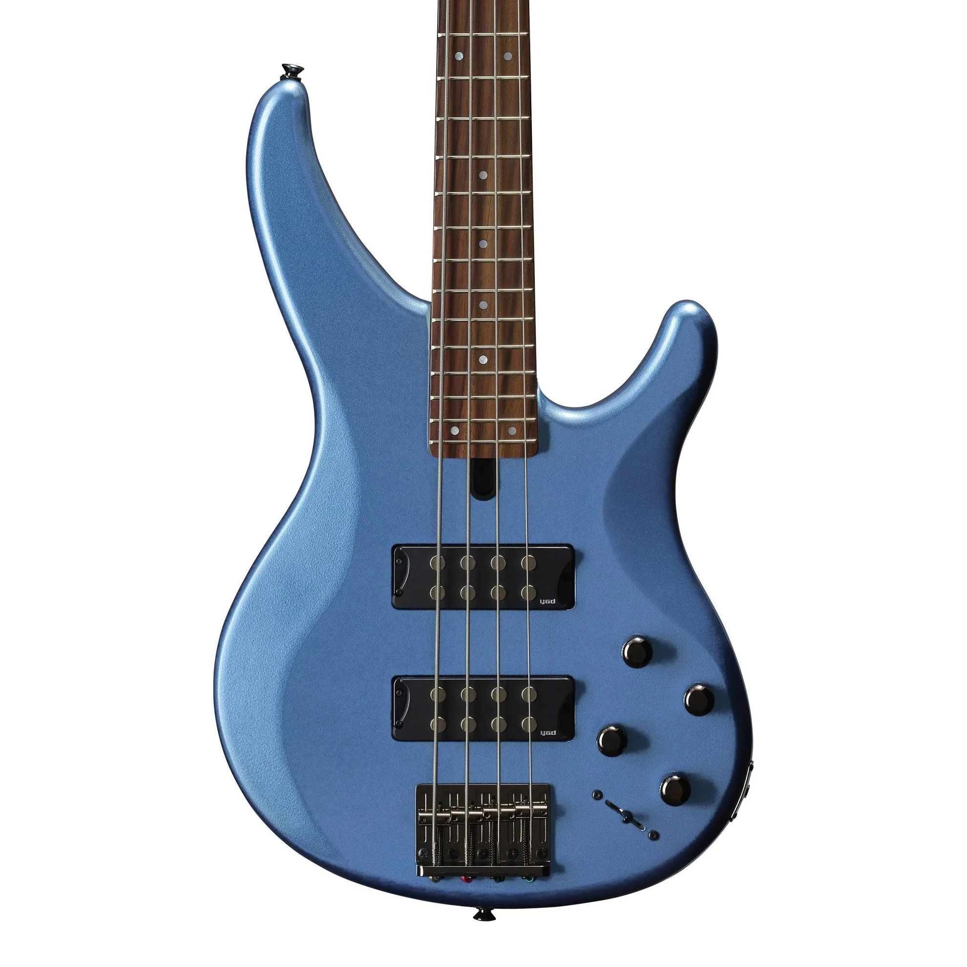 Yamaha TRBX304 4-String Electric Bass Guitar with Mahogany Body in Factory Blue - Image 2