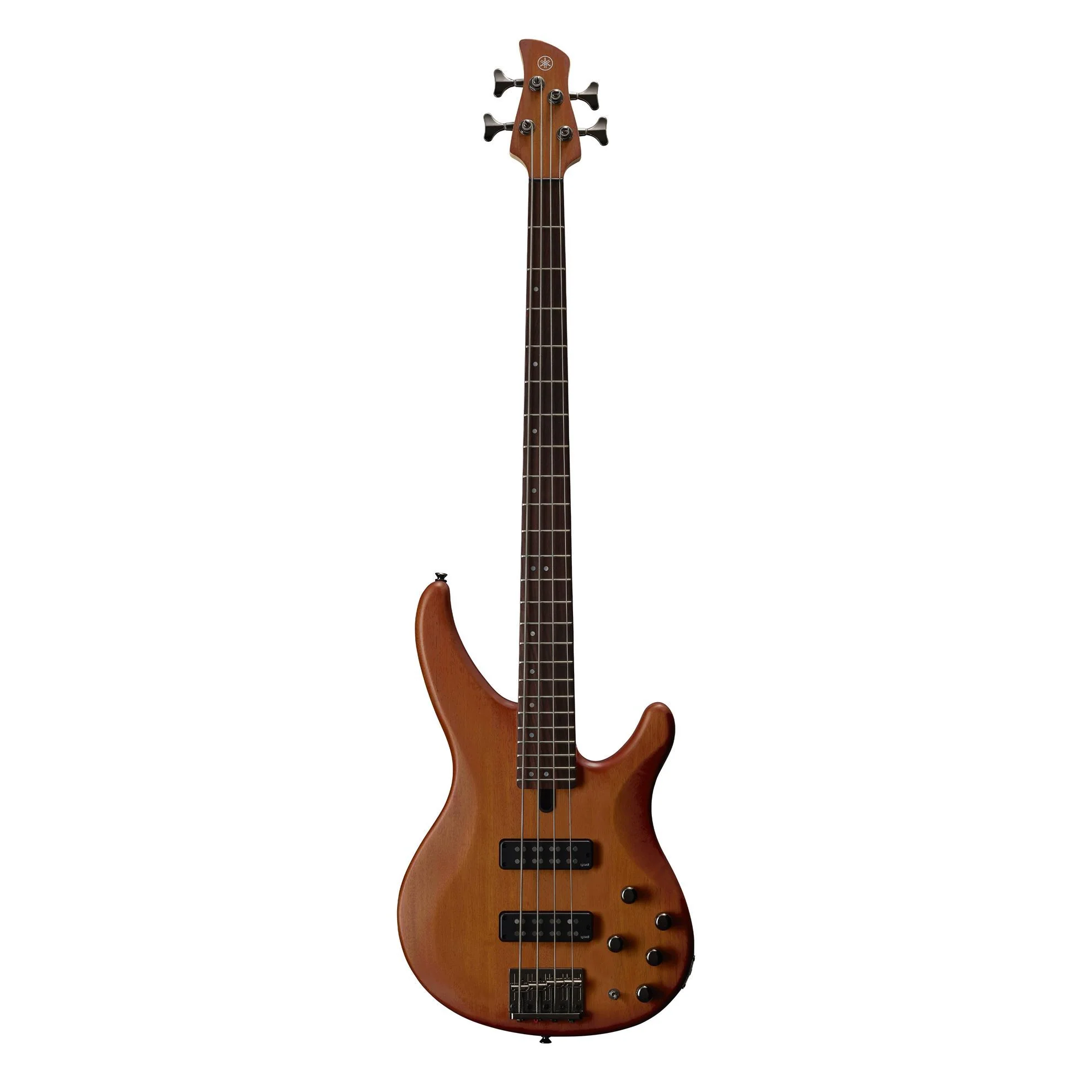 Yamaha TRBX504 4-String Bass Guitar with Maple/Mahogany Neck in Brick Burst