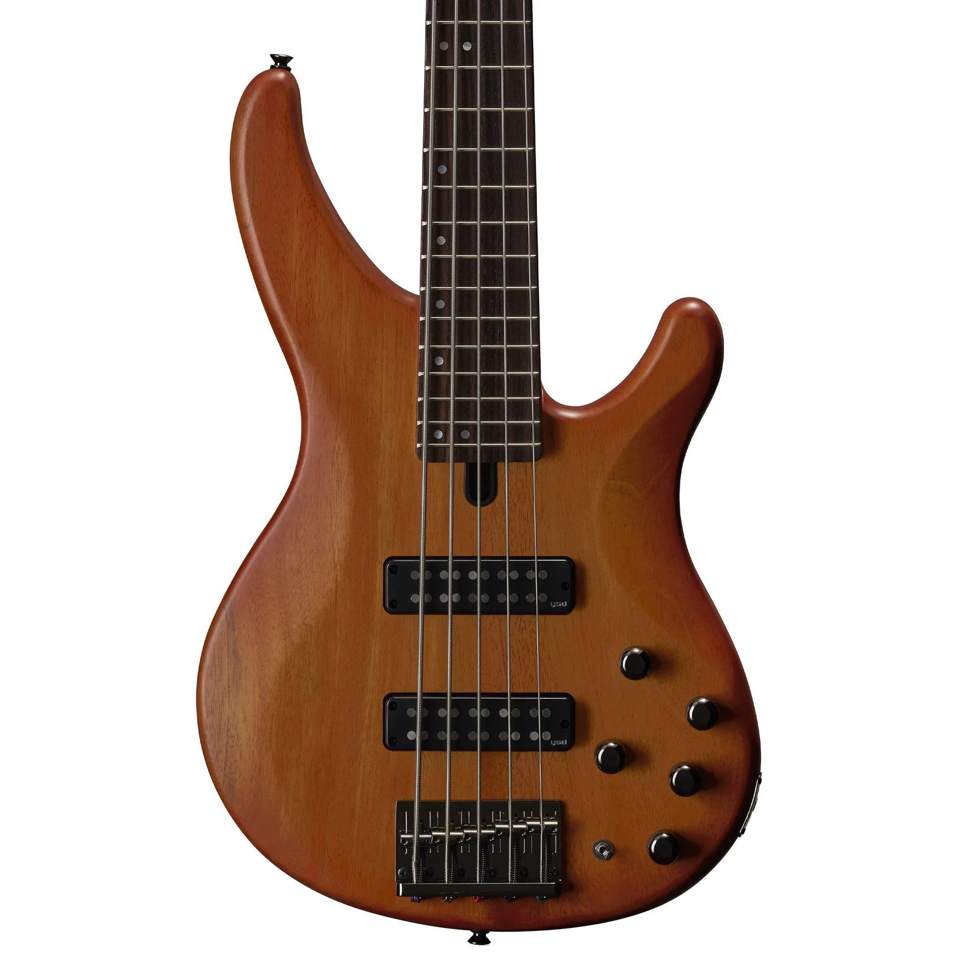 Yamaha TRBX505 5-String Bass Guitar with Maple/Mahogany Neck - Brick Burst - Image 2